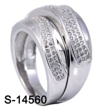 Fashion Wedding Ring with Micro Pave CZ (S-14560. JPG)